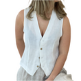 Bild in Galerie laden, JESS Leinen Weste - unisex - diverse Farben