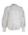 Bild in Galerie laden, Transparente Bluse Yamina weiss