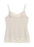 Bild in Galerie laden, Bamboo Lace JOLINE Top mit Spitze - beige