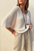 Bild in Galerie laden, BYPIAS Baumwollpullover DEJA Beige