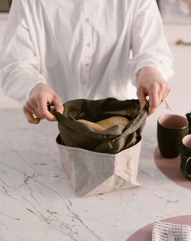 UASHMAMA Bread Basket Porta Pane - Grey