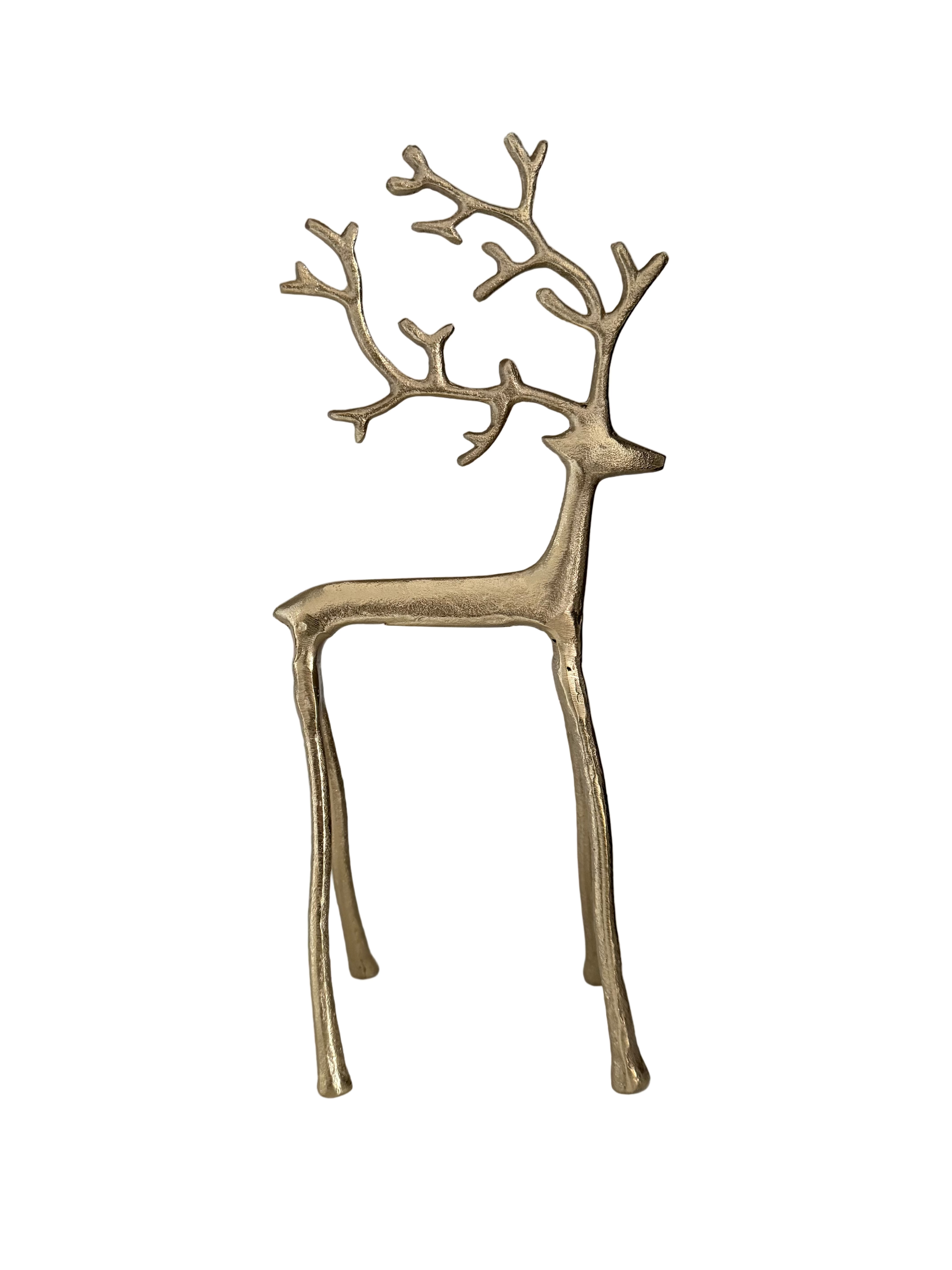 Hirsch Figur gold