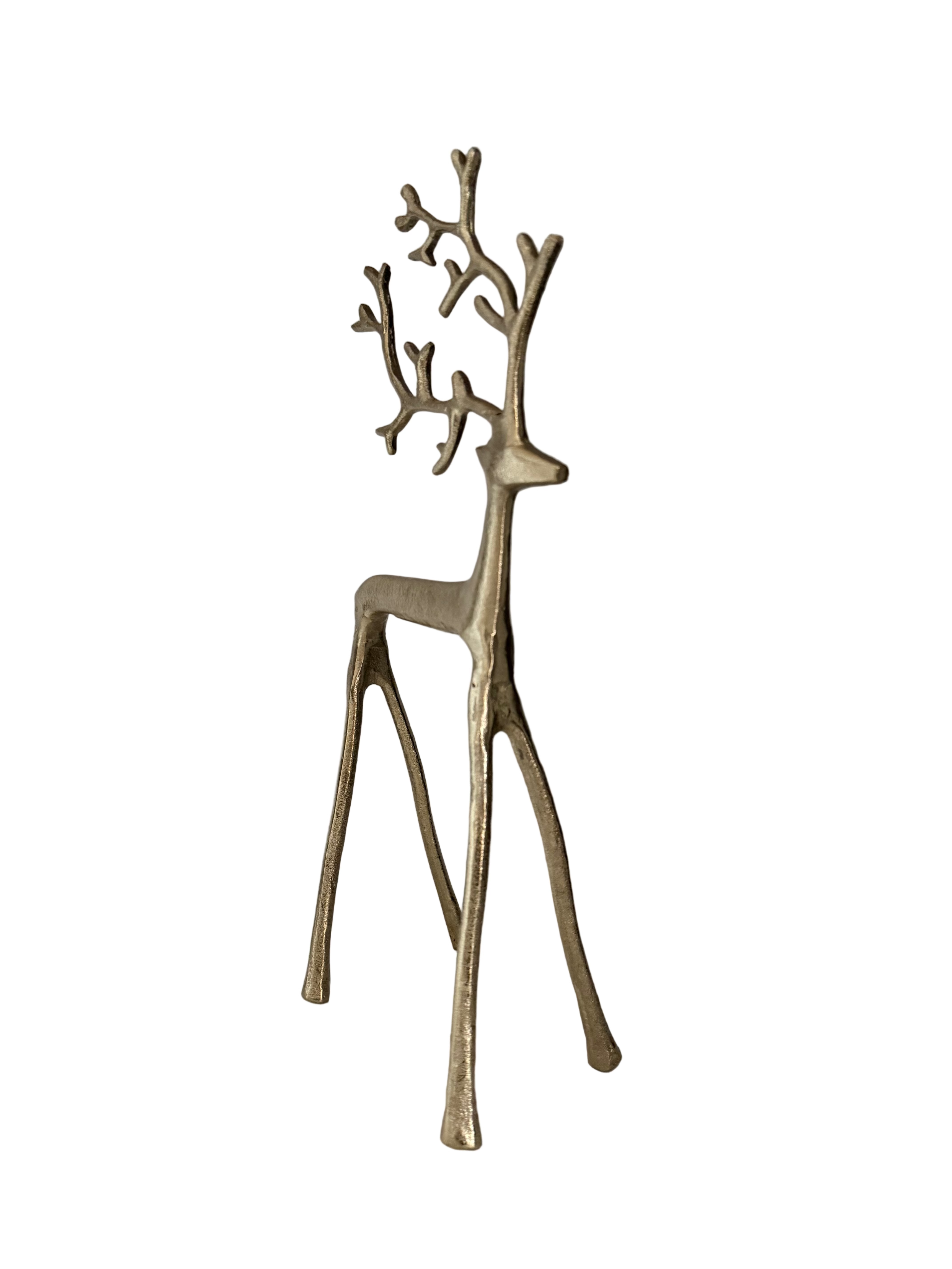 Hirsch Figur gold