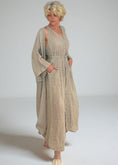 Load image into Gallery viewer, TETRAGONI - long cardigan in natural linen - a touch of luxury