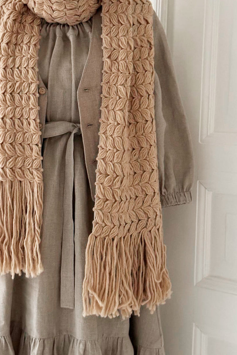 ARIKA - Knitted Scarf - Acrylic/Wool Mix