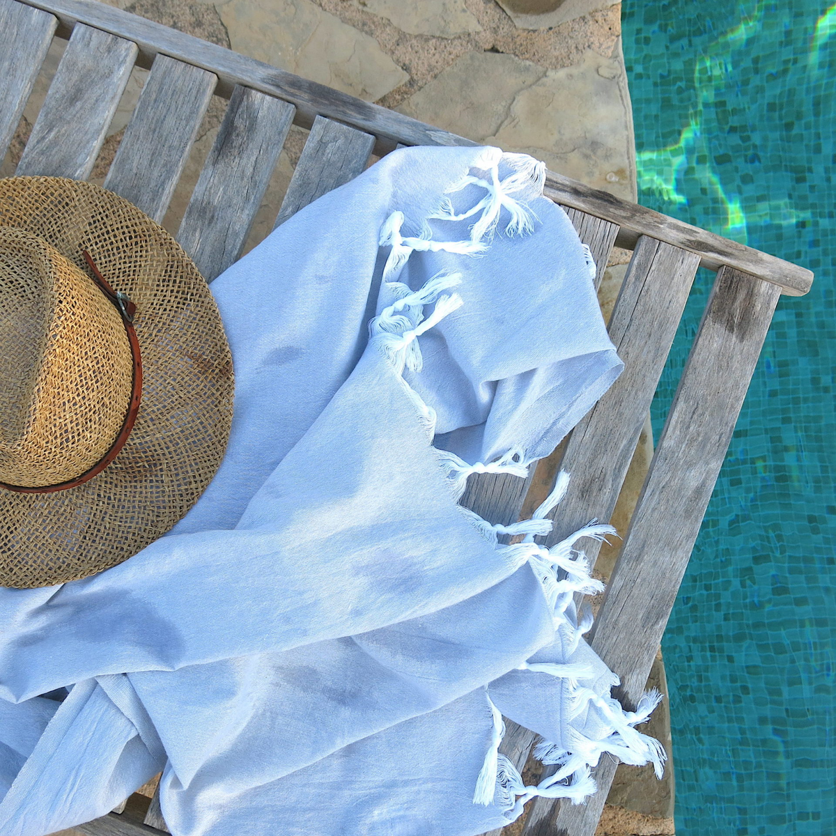 POOL - Solid Color Hamam Towel 100x180 cm