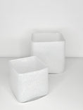 Load image into Gallery viewer, SQUARE Vase Glas Deko - weiss