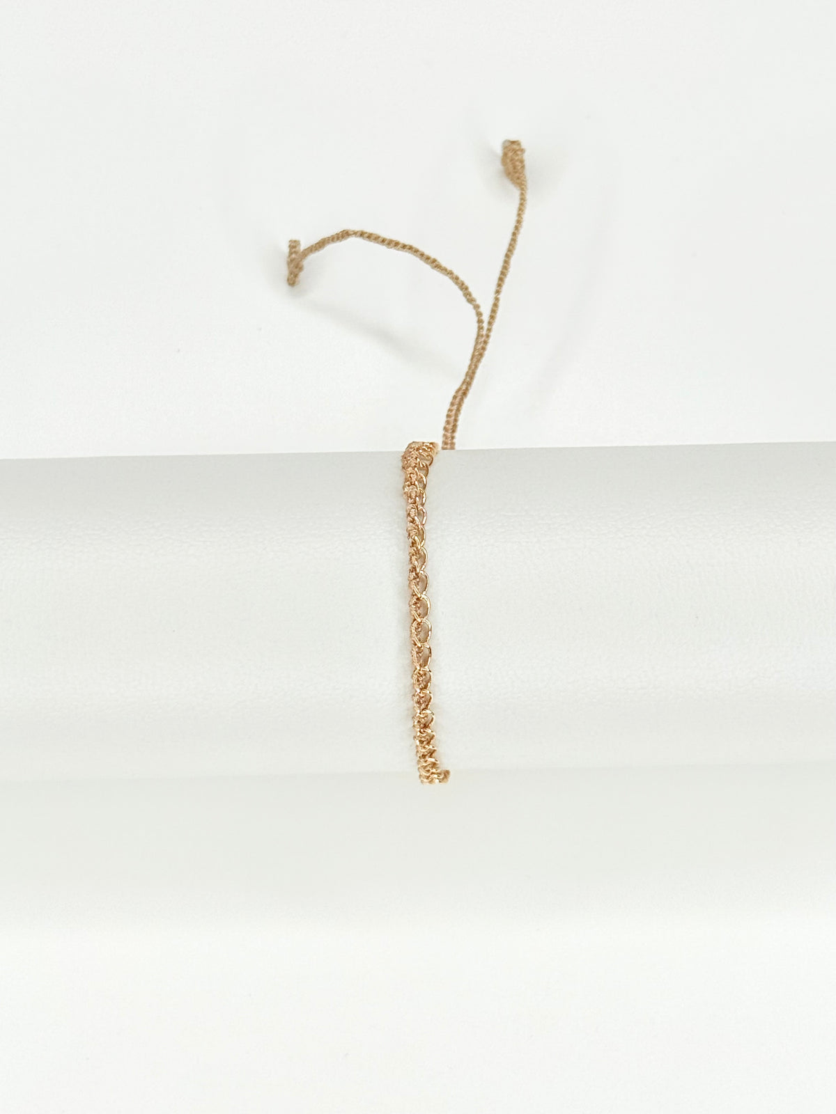 FINE CHAIN - Bracelet fin plaqué or 18 carats