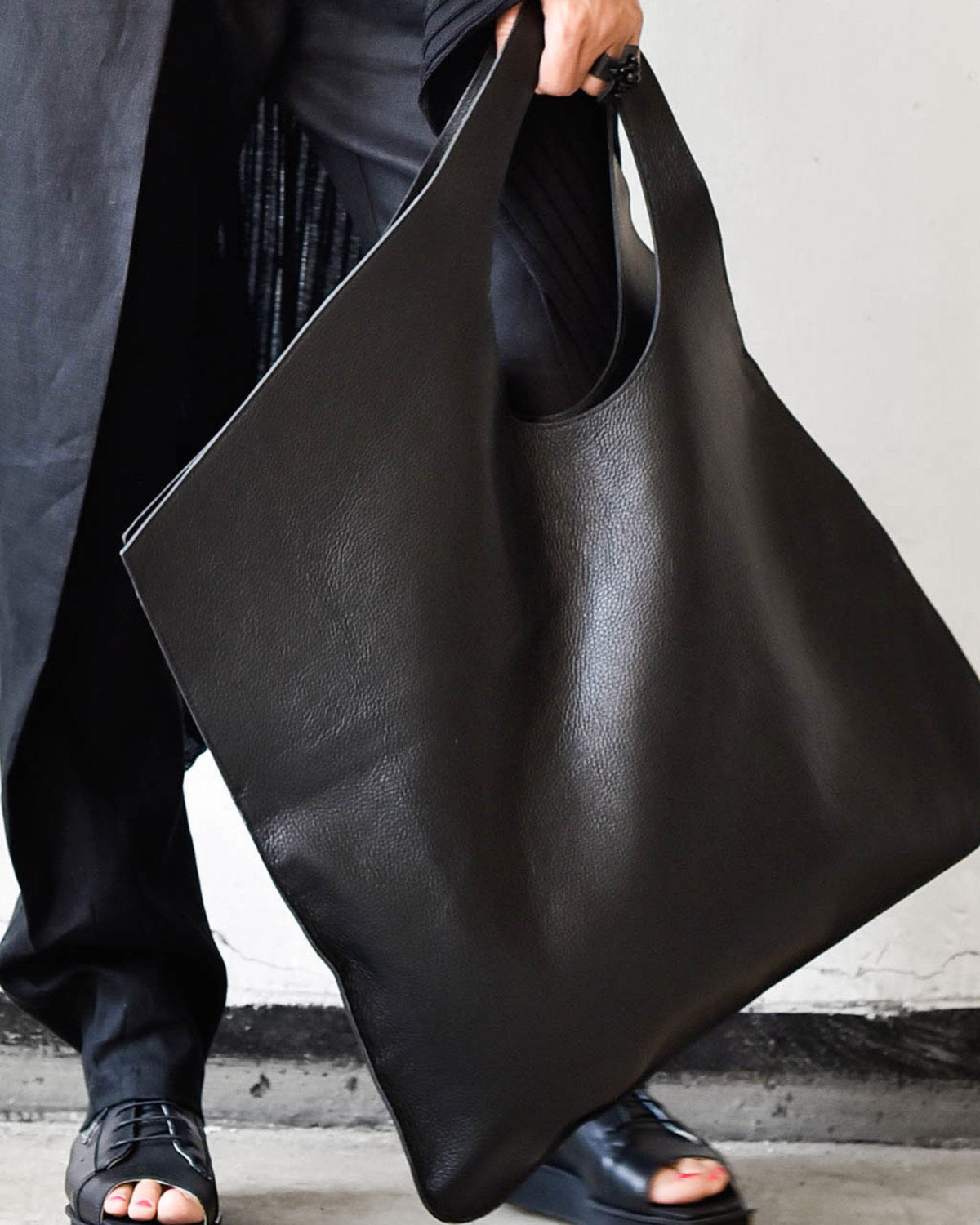 ROMA - Sac à main carré - cuir véritable