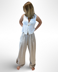 Bild in Galerie laden, MONTE CARLO - Tuck Pants - weite Leinenhose - EXTRA LANG