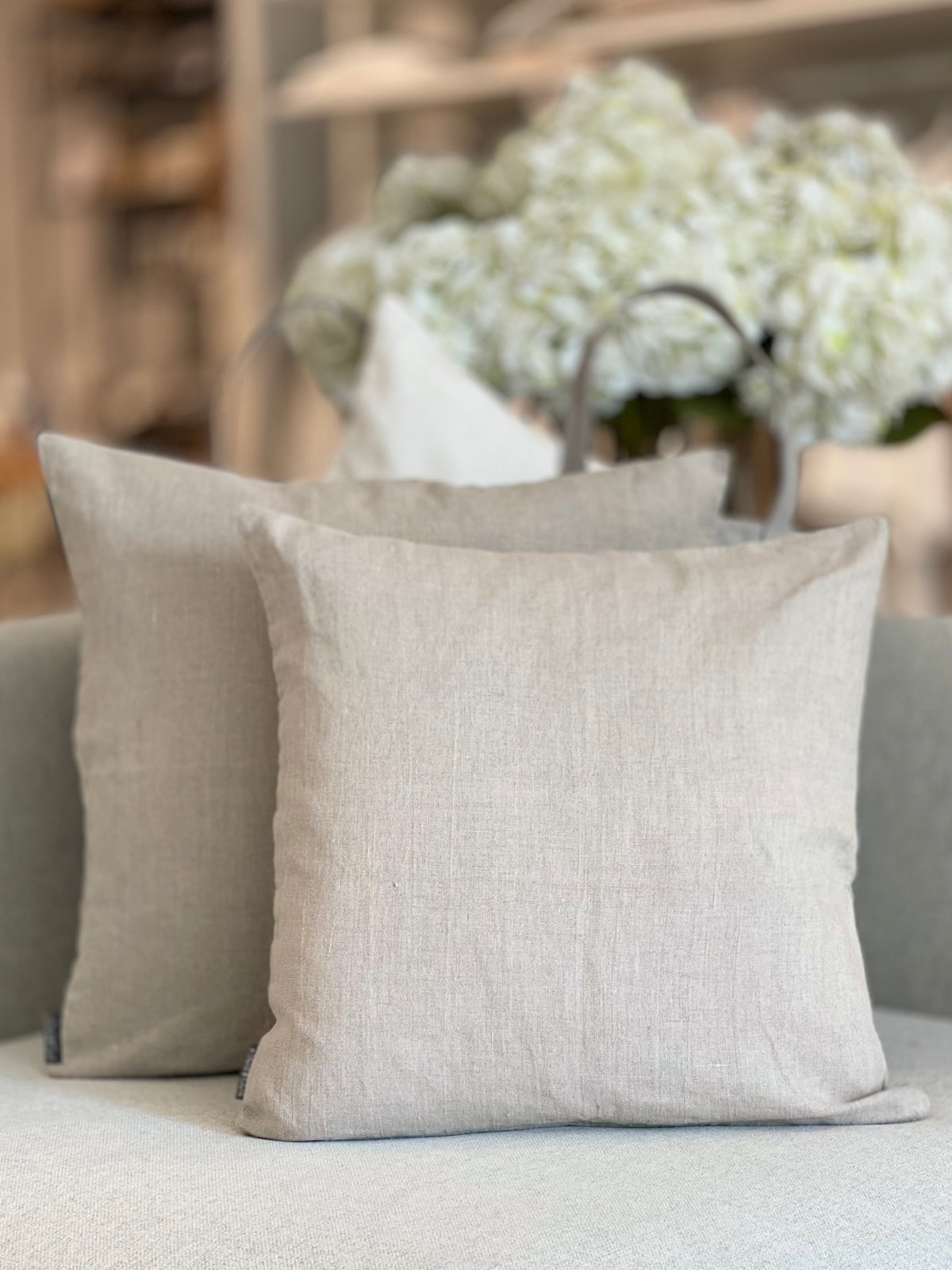 Fodere per cuscino MONACO 100% lino - naturale
