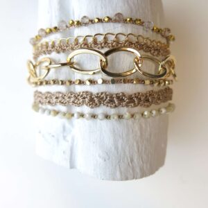 NAXOS - Bracciale con catena sottile ovale