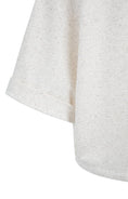 Bild in Galerie laden, YAYA Kurzarm Sweatshirt mit Tunnelzug – Ivory White Melange
