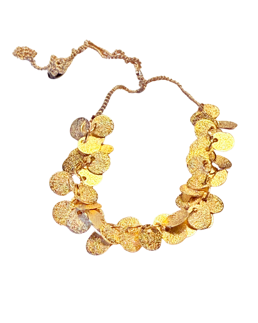 Armband mit vergoldeten Pailletten