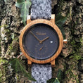 Bild in Galerie laden, Waidzeit Armbanduhr Barrique Alpin mit Lodenarmband