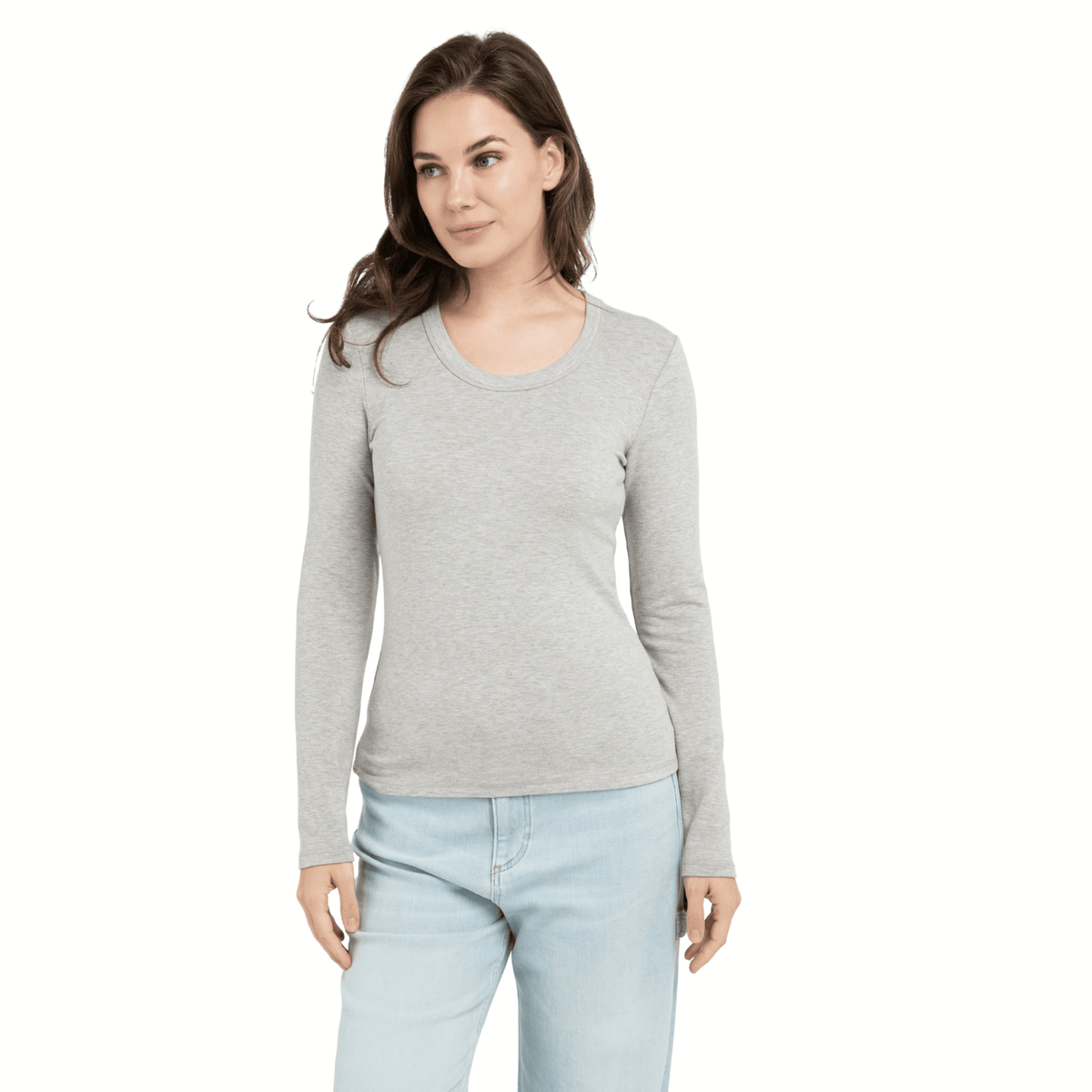 YAYA Langarmshirt – Grau