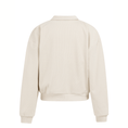 Bild in Galerie laden, YAYA Pullover mit Doppelkragen und Zipper - Beige
