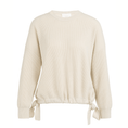 Load image into Gallery viewer, YAYA Strickpullover mit Bindedetails - Beige