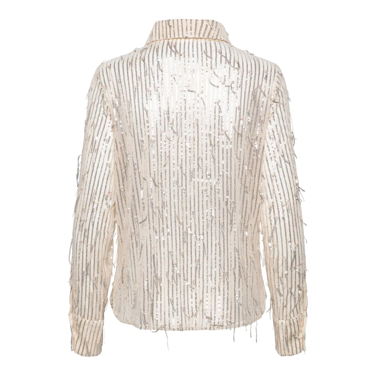 &Co Woman Paillettenbluse BARCELONA – Nude/Silber
