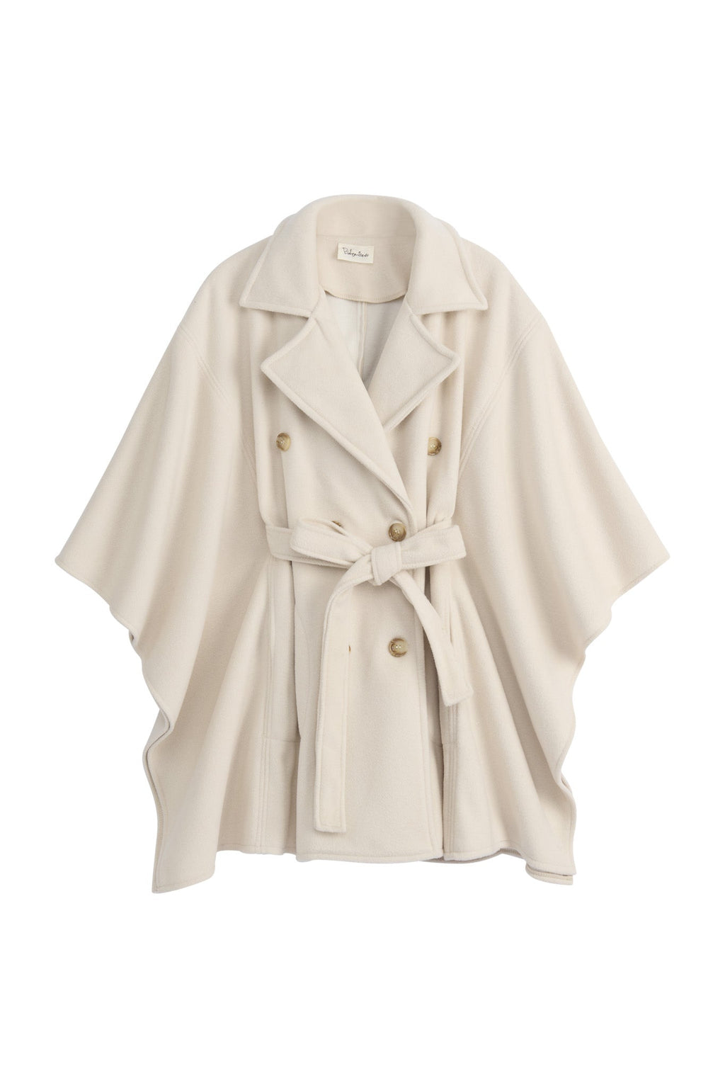 Poncho Jacke BERNADINE in Offwhite | BYPIAS
