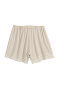 Bild in Galerie laden, Bambus Shorts Damen LACE mit Spitze – Beige | BYPIAS