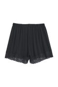 Carica l'immagine nel visualizzatore della galleria, Shorts in pizzo Bamboo neri