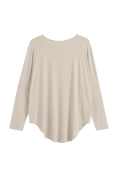 Bild in Galerie laden, Bambus Langarmshirt Damen YOGA – Beige | BYPIAS