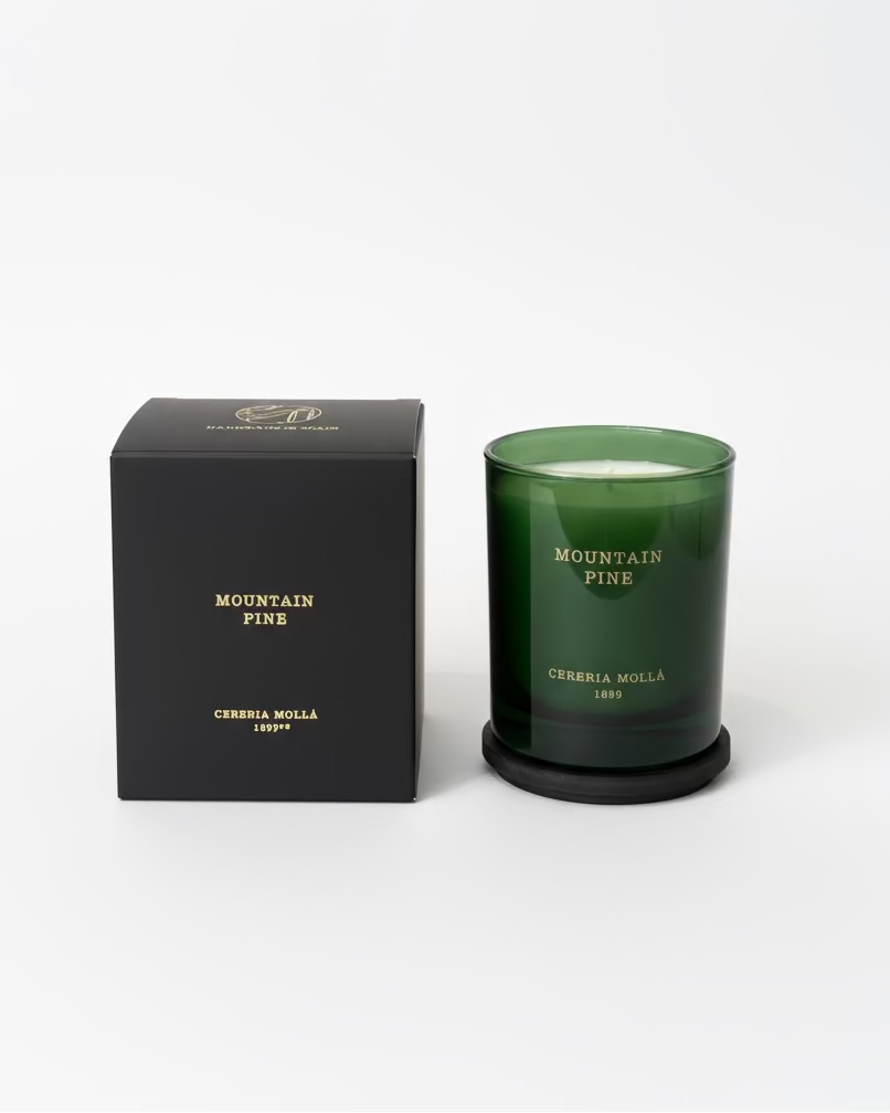 Cereria Molla Mountain Pine Duftkerze 230g mit Verpackung