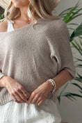 Bild in Galerie laden, BYPIAS Baumwollpullover DEJA Taupe