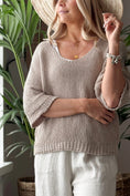 Bild in Galerie laden, BYPIAS Baumwollpullover DEJA Taupe