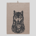 Bild in Galerie laden, Geschirrtuch Leinen "Wolf"