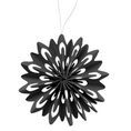 Bild in Galerie laden, Schneeflocke | Papier-Anhänger | Ø 8 cm | schwarz