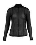 Bild in Galerie laden, YRIA Mesh-Shirt - semi-transparent - schwarz
