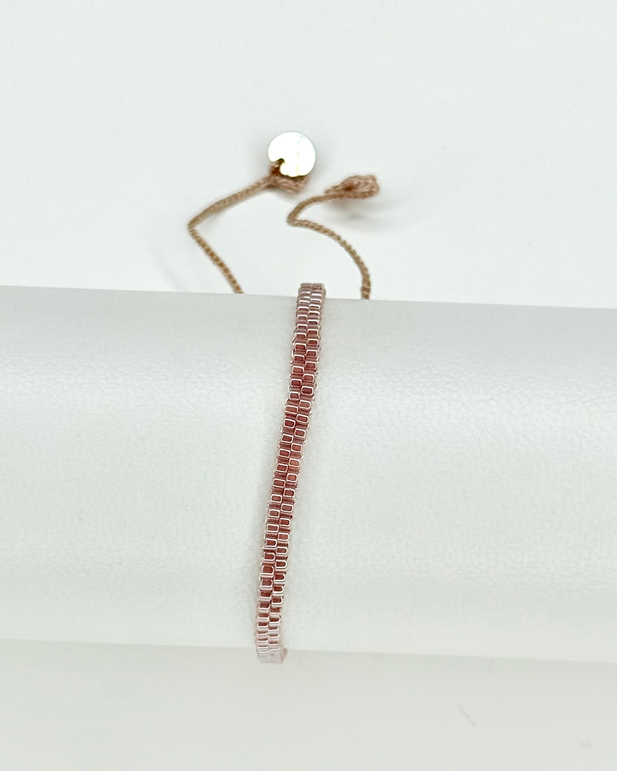 rosa Peyote Perlen Armband