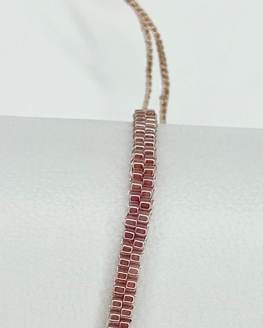 Rose Peyote Perlen Armband