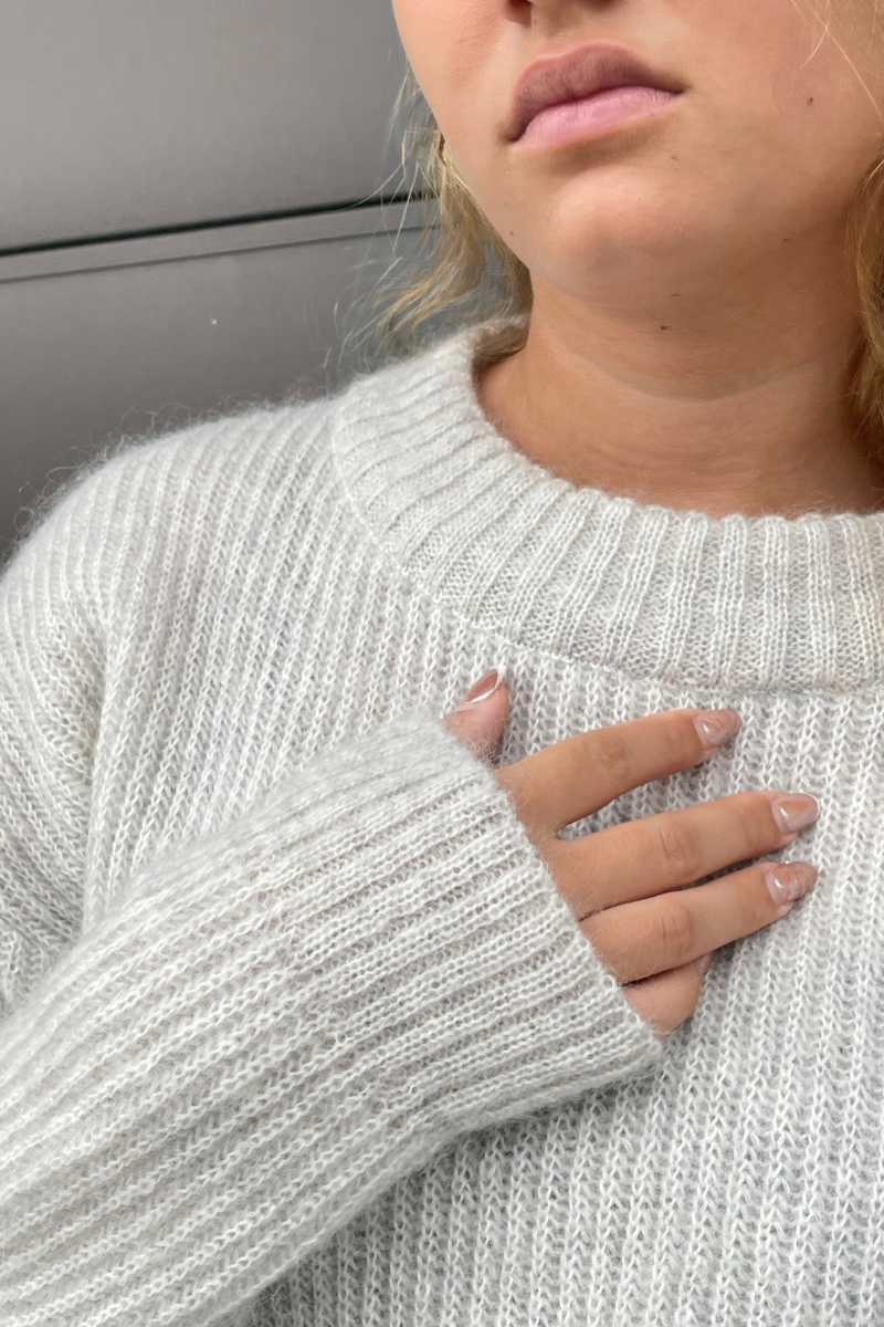 WARM HUG - Mohair Knit Sweater