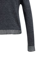 Charger l'image dans la galerie, Feinstrick-Strickjacke mit Knöpfen – Anthrazit