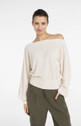 Bild in Galerie laden, YAYA Pullover Strickfrottee mit U-Boot-Ausschnitt