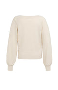 Bild in Galerie laden, YAYA Pullover Strickfrottee mit U-Boot-Ausschnitt