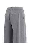 Carica immagine nella galleria, YAYA Hose mit weitem Bein & Knopfversatz – Grau