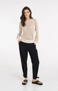 Bild in Galerie laden, Strickpullover in Netzoptik