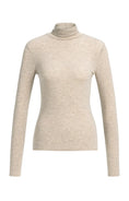 Charger l'image dans la galerie, Rollkragenshirt aus Jersey – Beige meliert