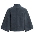 Bild in Galerie laden, Strickpullover mit hohem Kragen – Anthrazit