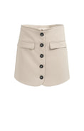 Bild in Galerie laden, YAYA Mode Skorts mit Knöpfen und Taschen – Beige