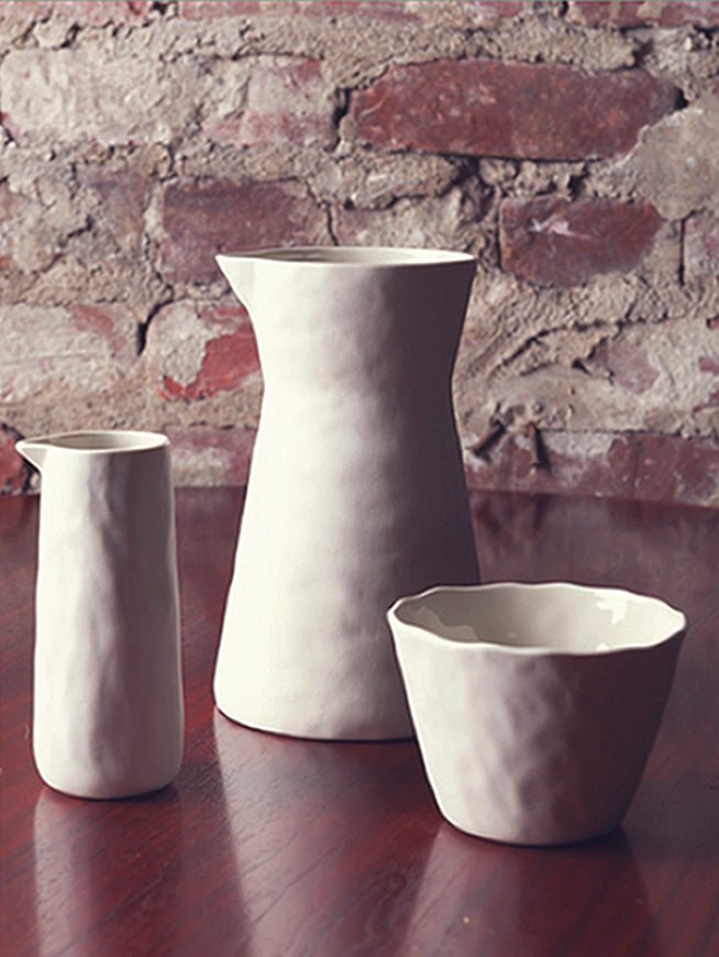 BeHome small jug TAM stoneware 180 ml | mini vase 12 cm