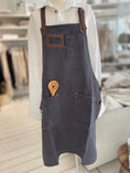 Load image into Gallery viewer, High quality cooking apron with leather straps and pockets
