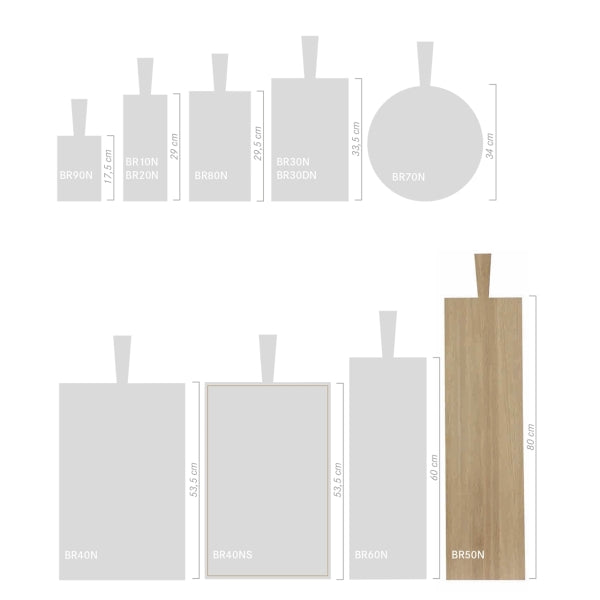 Raumgestalt Oak Serving Board - 80 cm plus Handle