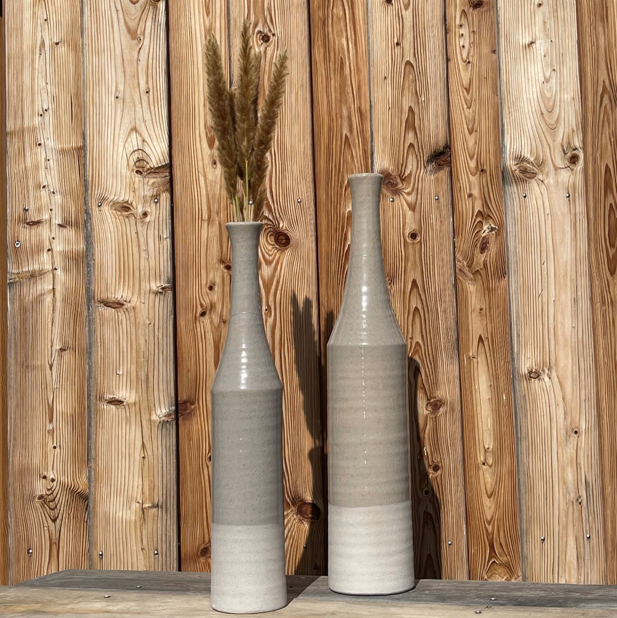 Decor Vase - MILAS - Gray - Sand