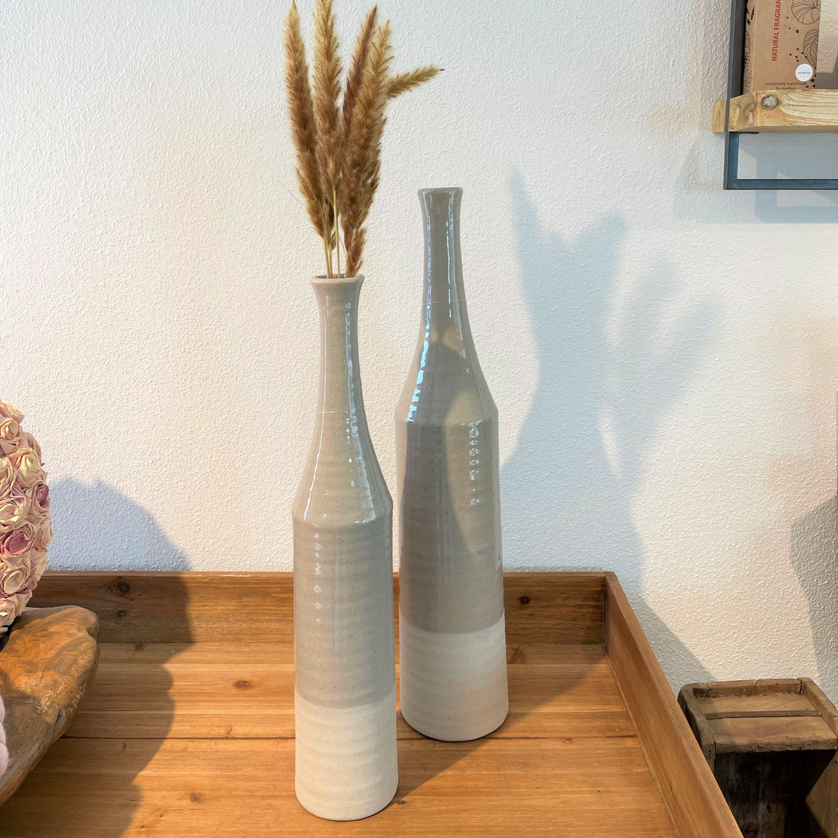 Decor Vase - MILAS - Gray - Sand