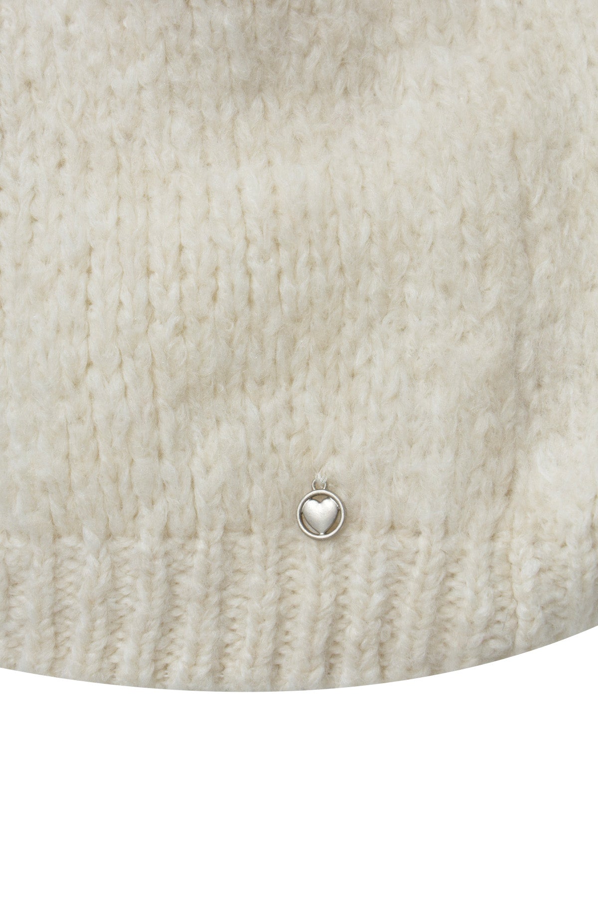 ALESSA - Kurzarm Strickpulli - creme